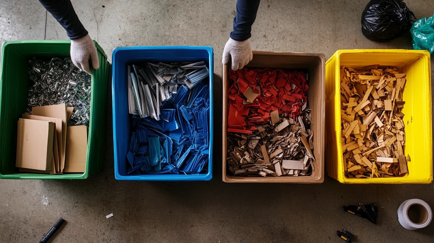 Nachhaltige Sortierung und Recycling