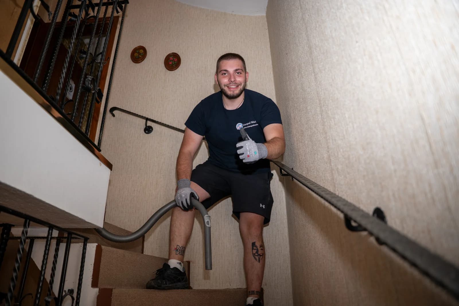 Rümpel Meister Team-Mitglied im Einsatz in Koblenz