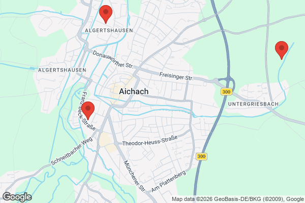 Karte mit Entrümpelungsaufträgen in Aichach