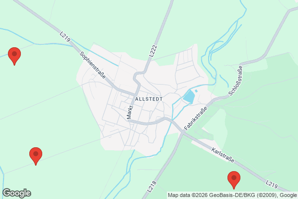 Karte mit Entrümpelungsaufträgen in Allstedt