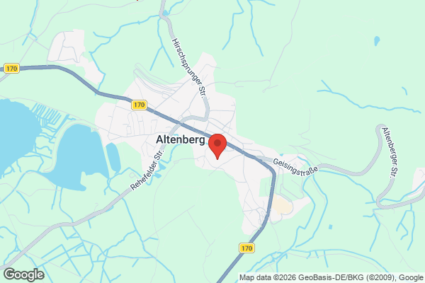 Karte mit Entrümpelungsaufträgen in Altenberg