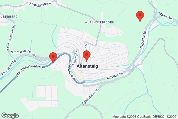 Karte mit Entrümpelungsaufträgen in Altensteig