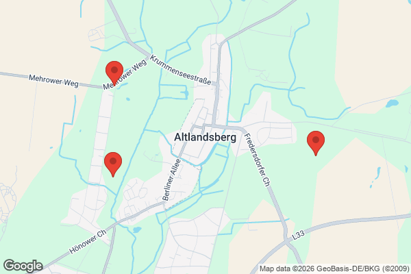 Karte mit Entrümpelungsaufträgen in Altlandsberg