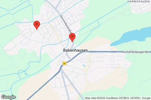 Karte mit Entrümpelungsaufträgen in Babenhausen