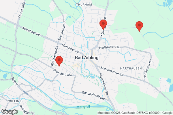 Karte mit Entrümpelungsaufträgen in Bad Aibling
