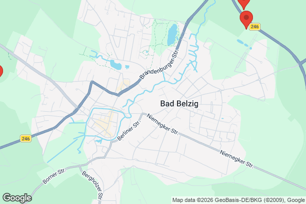 Karte mit Entrümpelungsaufträgen in Bad Belzig