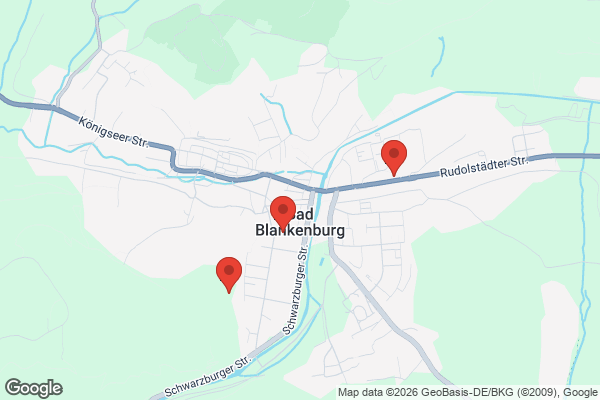 Karte mit Entrümpelungsaufträgen in Bad Blankenburg