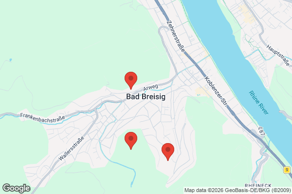 Karte mit Entrümpelungsaufträgen in Bad Breisig