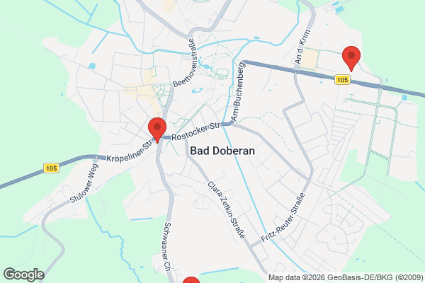 Karte mit Entrümpelungsaufträgen in Bad Doberan