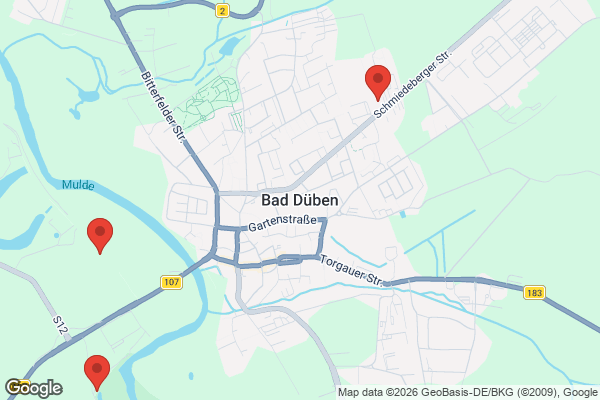 Karte mit Entrümpelungsaufträgen in Bad Düben