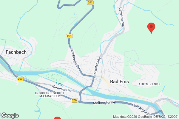 Karte mit Entrümpelungsaufträgen in Bad Ems