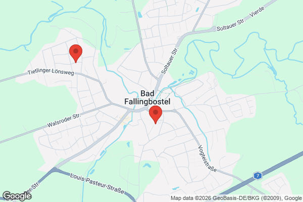 Karte mit Entrümpelungsaufträgen in Bad Fallingbostel