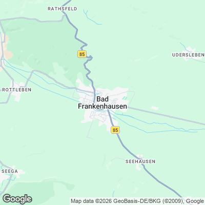 Karte von Bad Frankenhausen und Umgebung