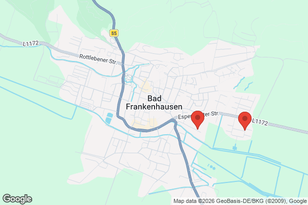 Karte mit Entrümpelungsaufträgen in Bad Frankenhausen