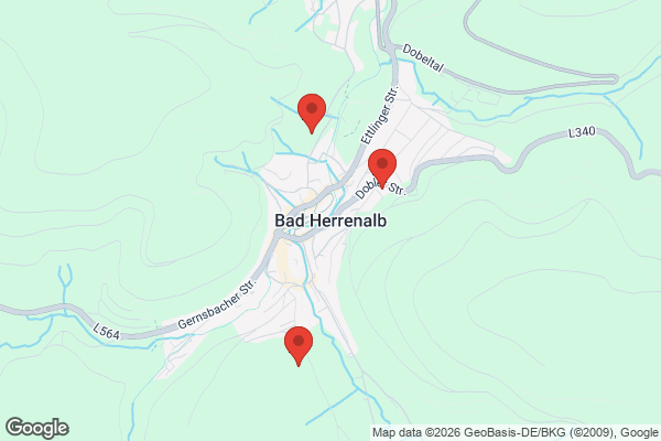 Karte mit Entrümpelungsaufträgen in Bad Herrenalb