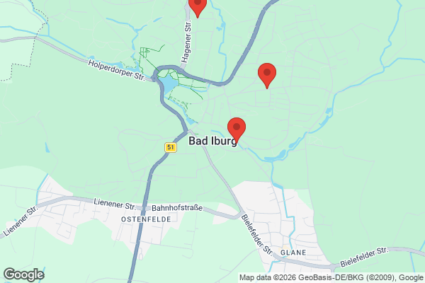 Karte mit Entrümpelungsaufträgen in Bad Iburg