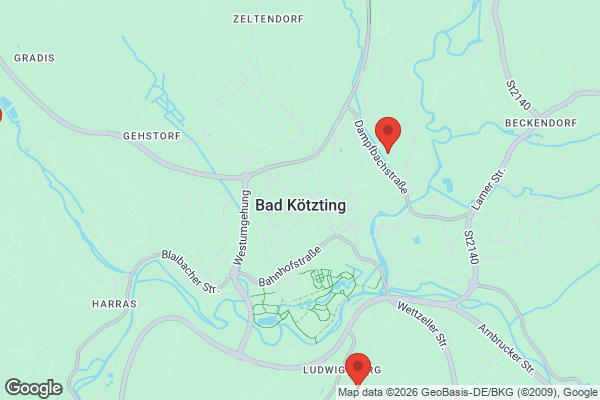 Karte mit Entrümpelungsaufträgen in Bad Kötzting