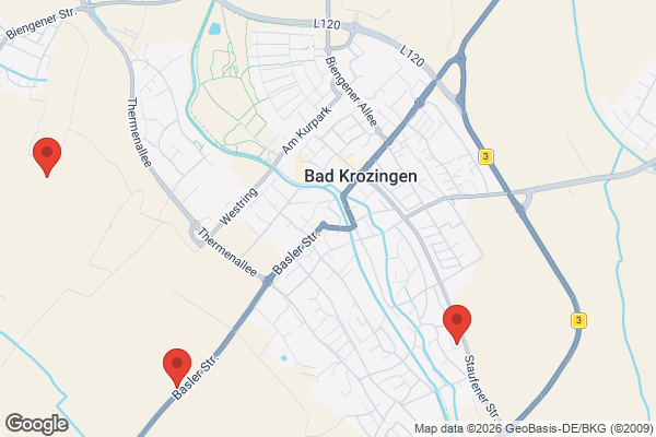 Karte mit Entrümpelungsaufträgen in Bad Krozingen