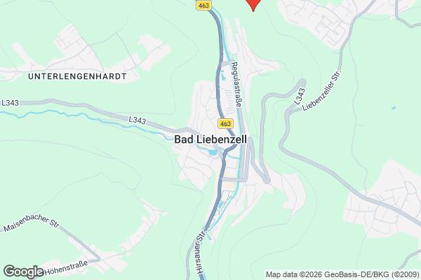 Karte mit Entrümpelungsaufträgen in Bad Liebenzell