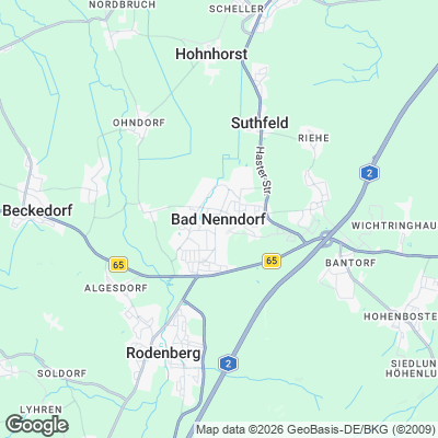 Karte von Bad Nenndorf und Umgebung