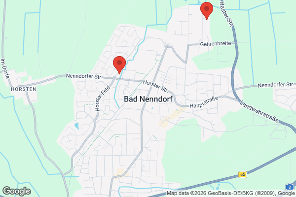 Karte mit Entrümpelungsaufträgen in Bad Nenndorf