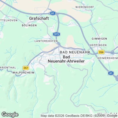 Karte von Bad Neuenahr-Ahrweiler und Umgebung