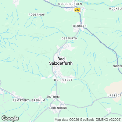 Karte von Bad Salzdetfurth und Umgebung