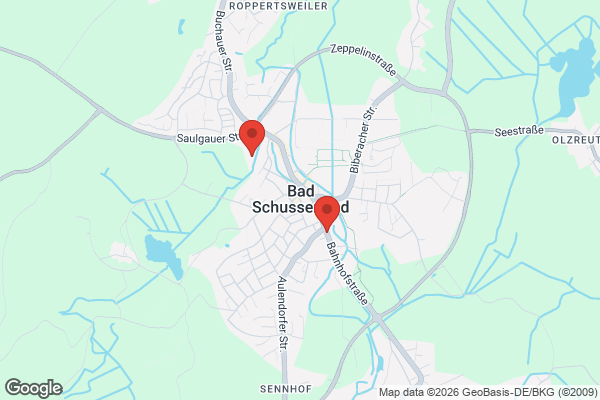 Karte mit Entrümpelungsaufträgen in Bad Schussenried