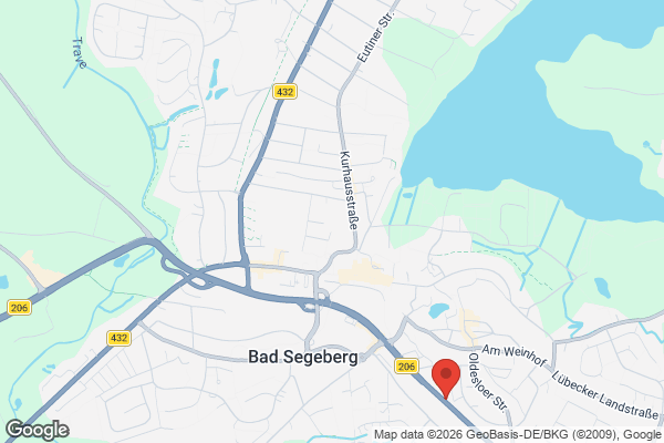 Karte mit Entrümpelungsaufträgen in Bad Segeberg