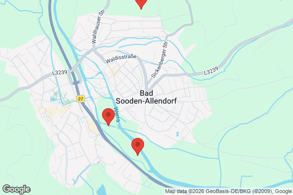 Karte mit Entrümpelungsaufträgen in Bad Sooden-Allendorf