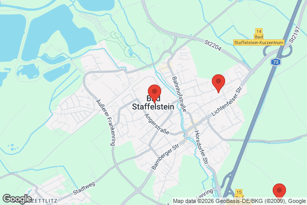 Karte mit Entrümpelungsaufträgen in Bad Staffelstein