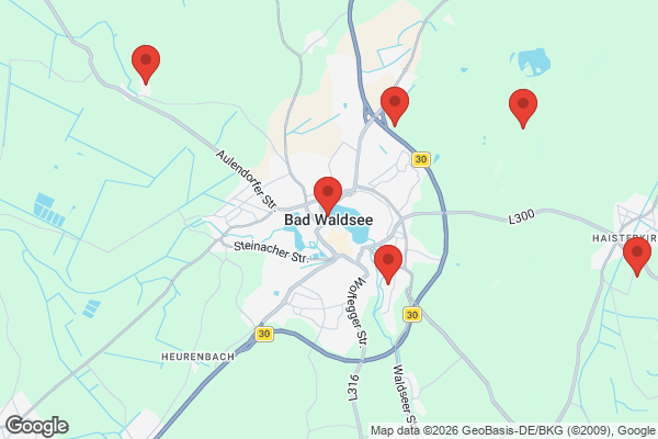 Karte mit Entrümpelungsaufträgen in Bad Waldsee
