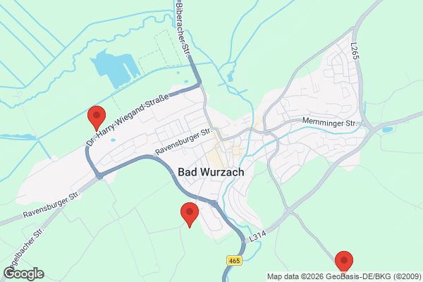 Karte mit Entrümpelungsaufträgen in Bad Wurzach