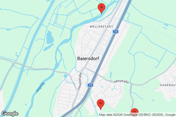 Karte mit Entrümpelungsaufträgen in Baiersdorf