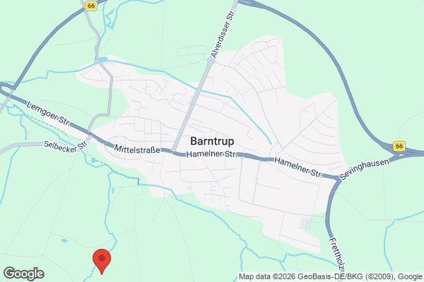 Karte mit Entrümpelungsaufträgen in Barntrup