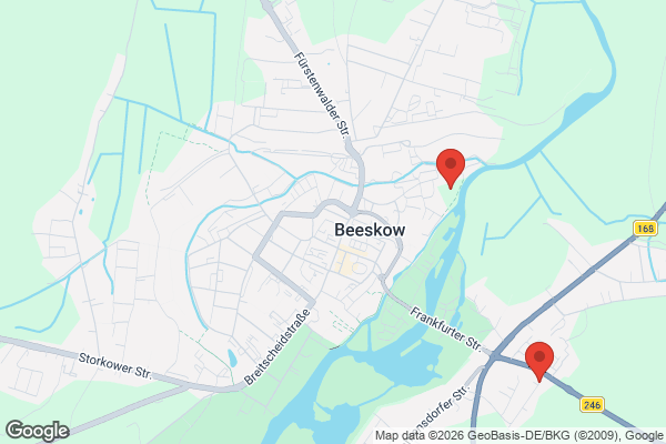 Karte mit Entrümpelungsaufträgen in Beeskow