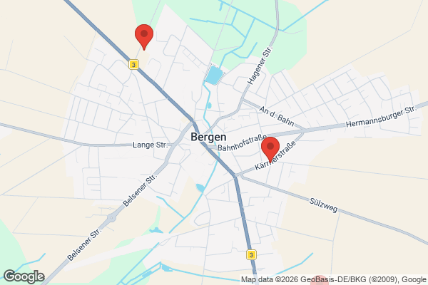 Karte mit Entrümpelungsaufträgen in Bergen