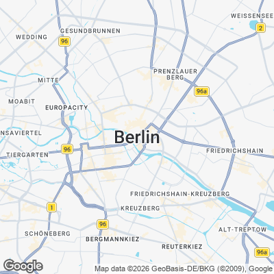 Karte von Berlin und Umgebung