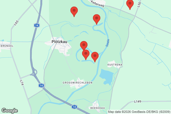 Karte mit Entrümpelungsaufträgen in Bernburg (Saale)