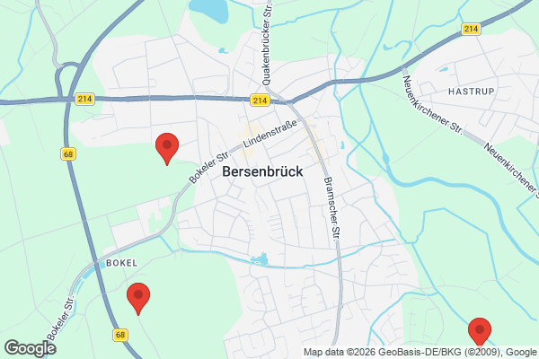 Karte mit Entrümpelungsaufträgen in Bersenbrück