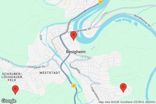 Karte mit Entrümpelungsaufträgen in Besigheim