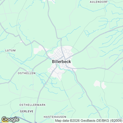 Karte von Billerbeck und Umgebung