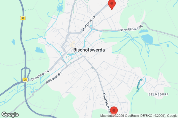Karte mit Entrümpelungsaufträgen in Bischofswerda