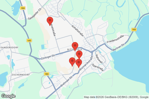 Karte mit Entrümpelungsaufträgen in Bitterfeld-Wolfen