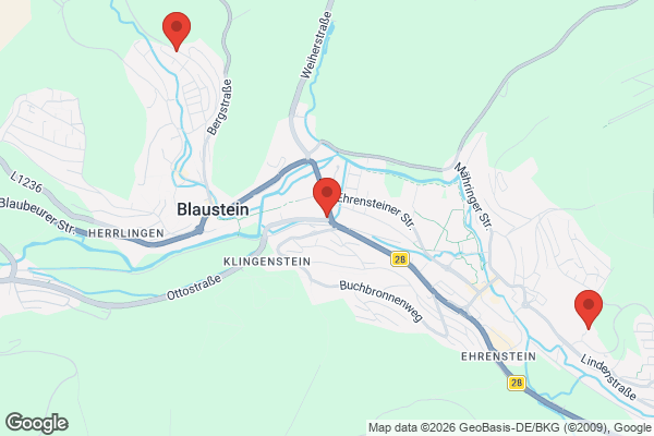 Karte mit Entrümpelungsaufträgen in Blaustein