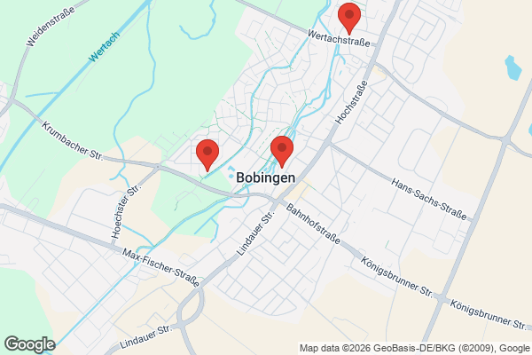Karte mit Entrümpelungsaufträgen in Bobingen