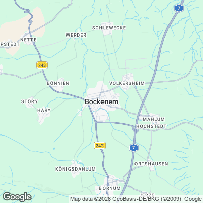 Karte von Bockenem und Umgebung