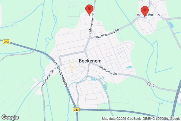 Karte mit Entrümpelungsaufträgen in Bockenem