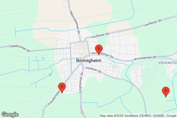 Karte mit Entrümpelungsaufträgen in Bönnigheim
