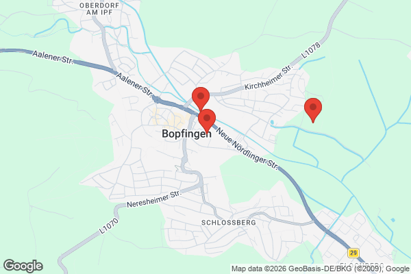 Karte mit Entrümpelungsaufträgen in Bopfingen